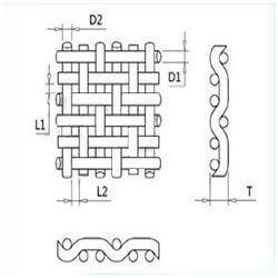 Duplex Three Heddle Weave Wire Mesh