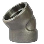 uns s32760 socket weld 45 degree elbow forged fittings